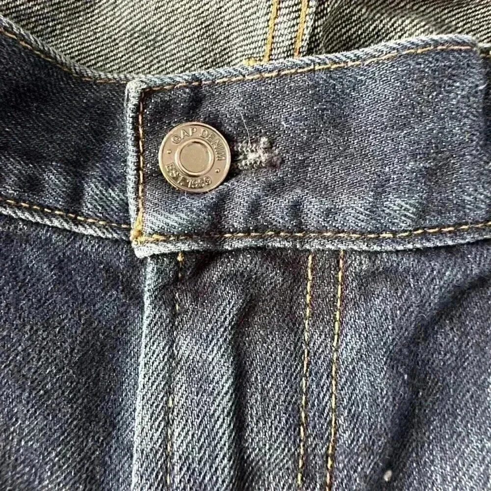 1969 GAP 34 X 30 MEN’S STANDARD FIT DISTRESSED JEANS measures - Picture 5 of 11